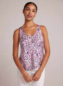 Scoop Neck Tank | Confetti Print