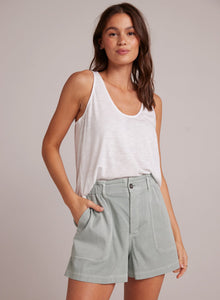 Scoop Neck Tank Top | White