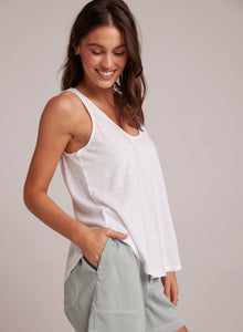 Scoop Neck Tank Top | White