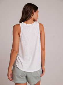 Scoop Neck Tank Top | White