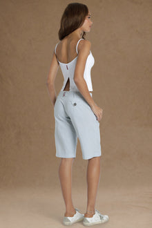 Women | Seersucker Bermuda Short | Dove