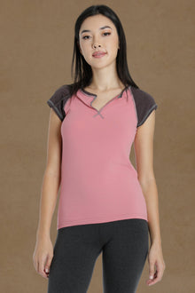 Women | Split Crew Muscle Vintage Tee | Guava