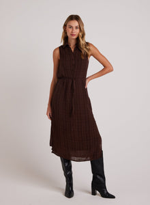 Sleeveless Pullover Midi Dress | Autumn Brown