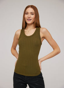 Sleeveless Racerback Tank | Deep Rosemary