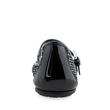 Peggy Casual Flat | Crystal/Black Mesh Fabric