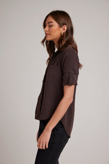 Split Back Button Down | Chestnut Brown