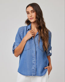 Split Back Button Down | Moonlit Haze Wash