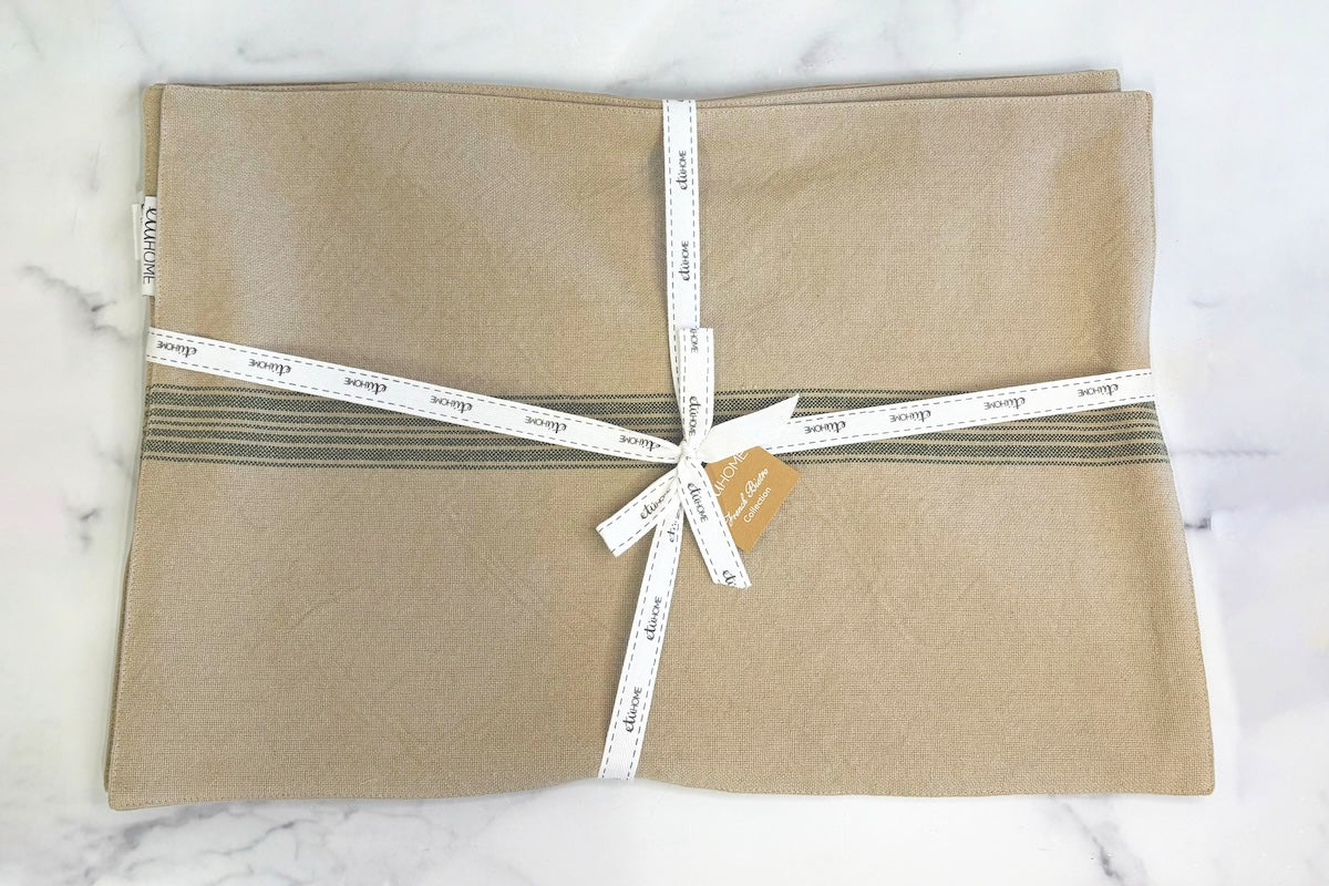 Rectangle Placemats | Vintage Spruce Green Stripe | Set of 4