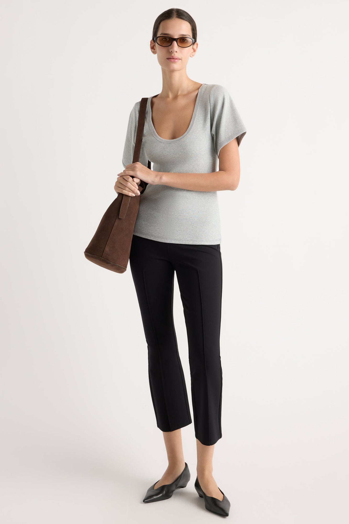 Karolina | Tez Kick-Flare Ponte Stretch Pant in Size Extra Small