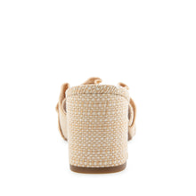 Gabrielle Sandal Block Heel | Natural Raffia