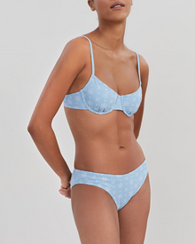 Womens | Daphne Eyelet Bikini Bottom | Powder Blue