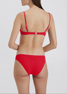 The Daphne Ribbed Bikini Bottom - Solid & Striped