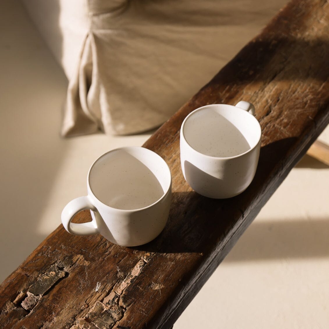 Mugs | Speckled White