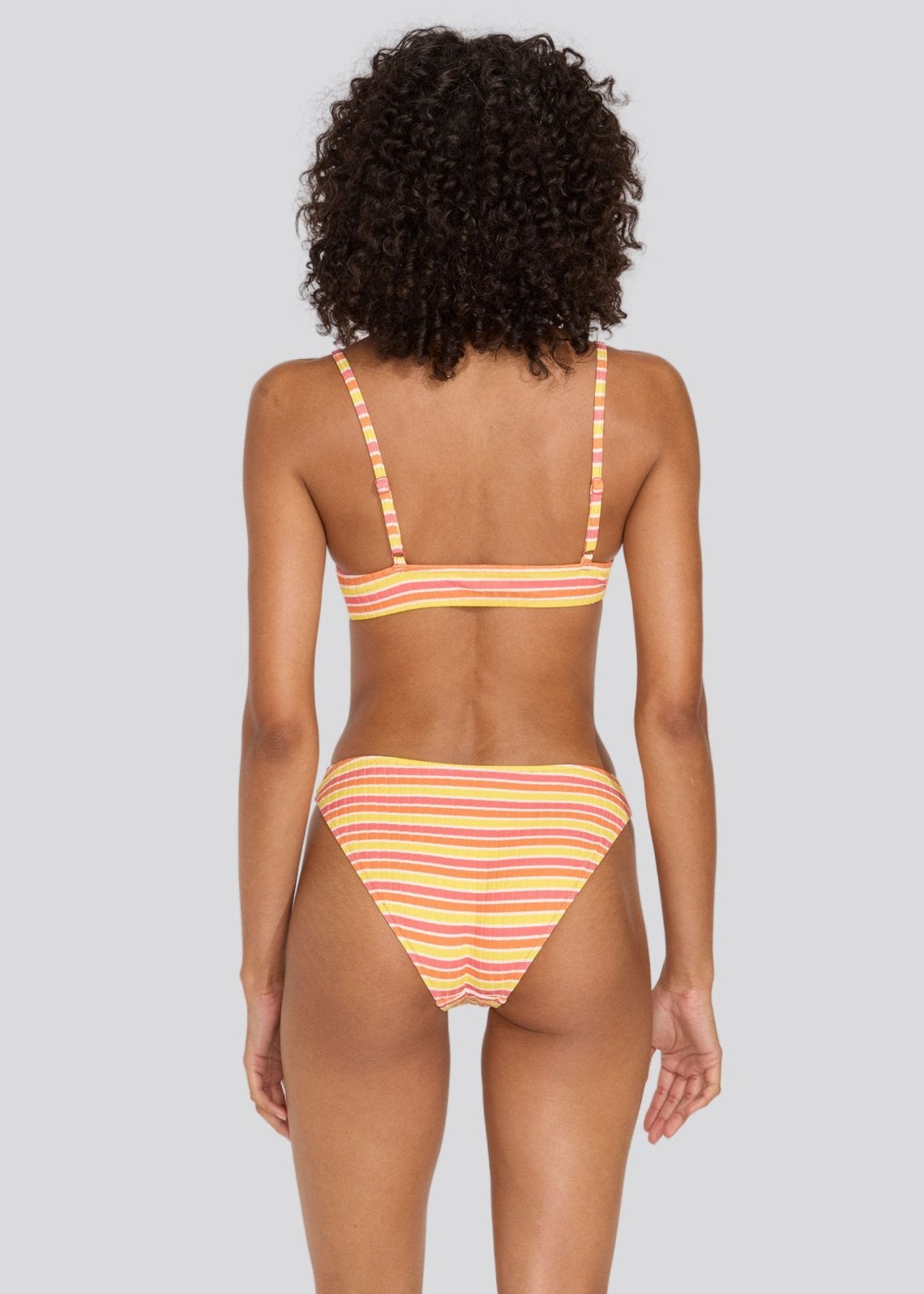 The Rachel Ribbed Bikini Bottom - Solid & Striped