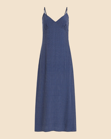 Womens | Rosetta Dress | Midnight Blue Polka Dot