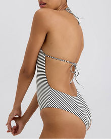 Womens | Zaria One Piece | Noir White Stripe