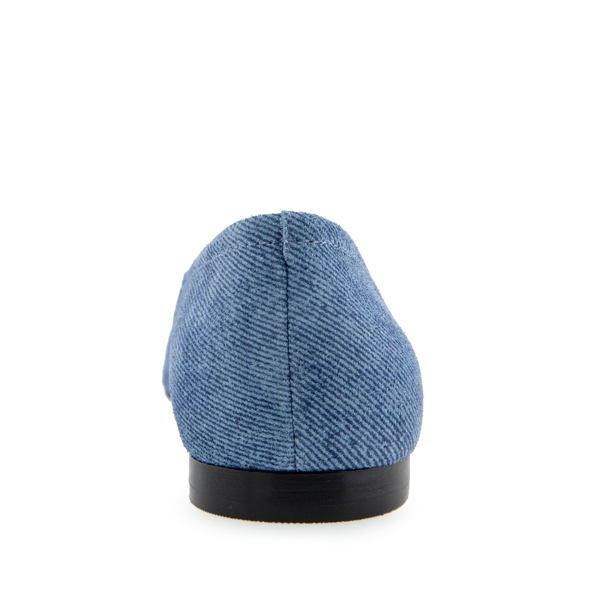 Amelie Casual Flat | Blue Denim Suede