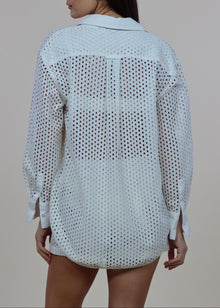 Bronte Button Down Shirt Baby Eyelet Brule - Solid & Striped