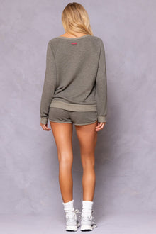 Women | Striated Running Short | Olive