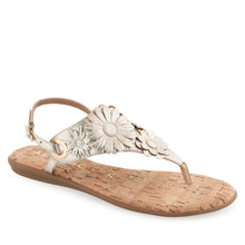 Connie Sandal Flat | Gold Metallic Textured Faux Leather