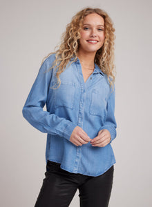 Two Pocket Classic Button Down | Medium Ombre Wash