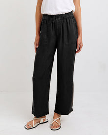 Utility Pocket Ankle Pant | Vintage Black