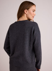 V-Neck Sweater | Charcoal
