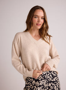 V-Neck Sweater | Ivory Oat