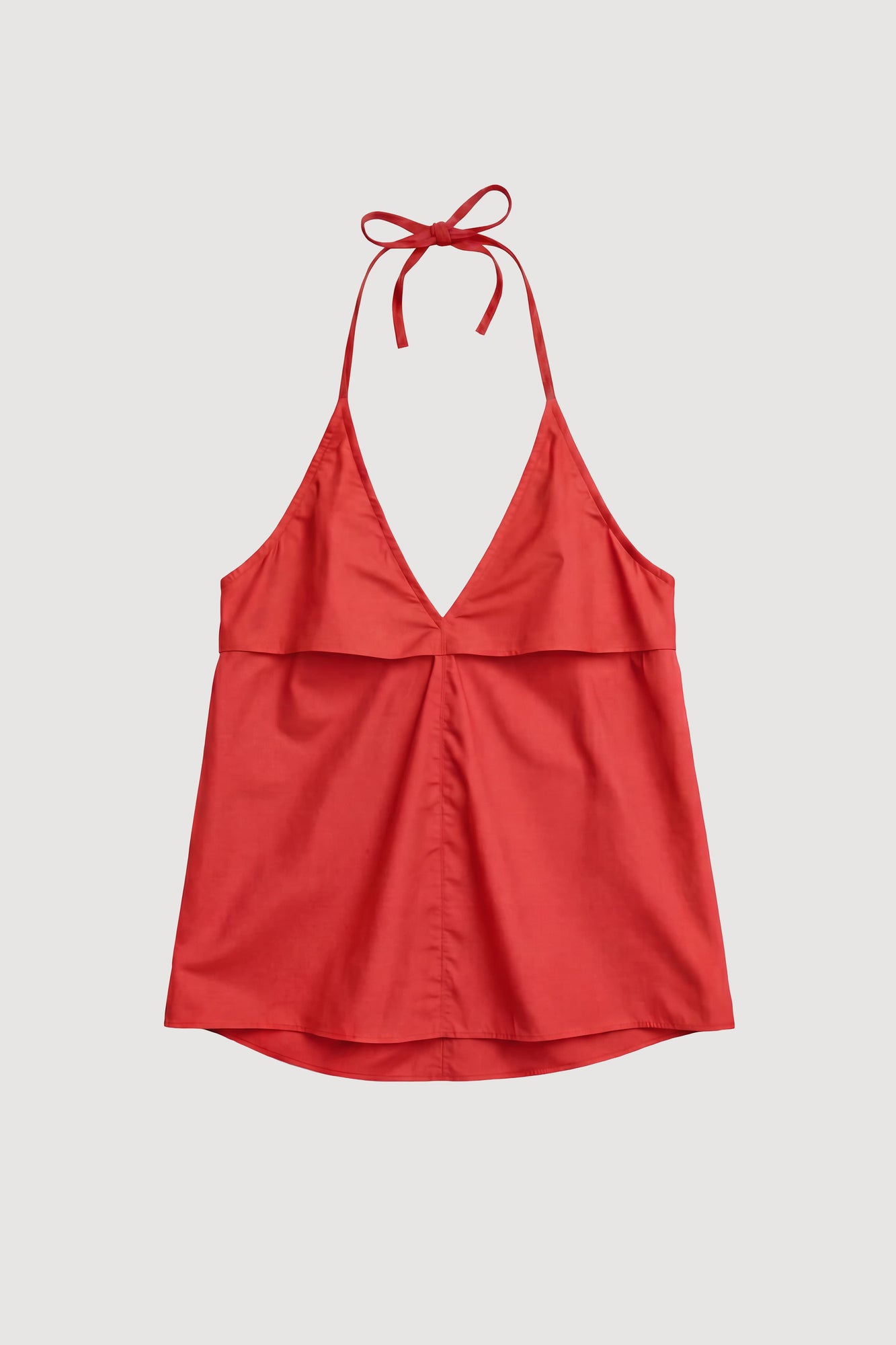 Aya | Vesna Organic Cotton V-Neck Halter Top - Flat