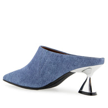 Jama Dress Mule | Blue Jean Denim Suede