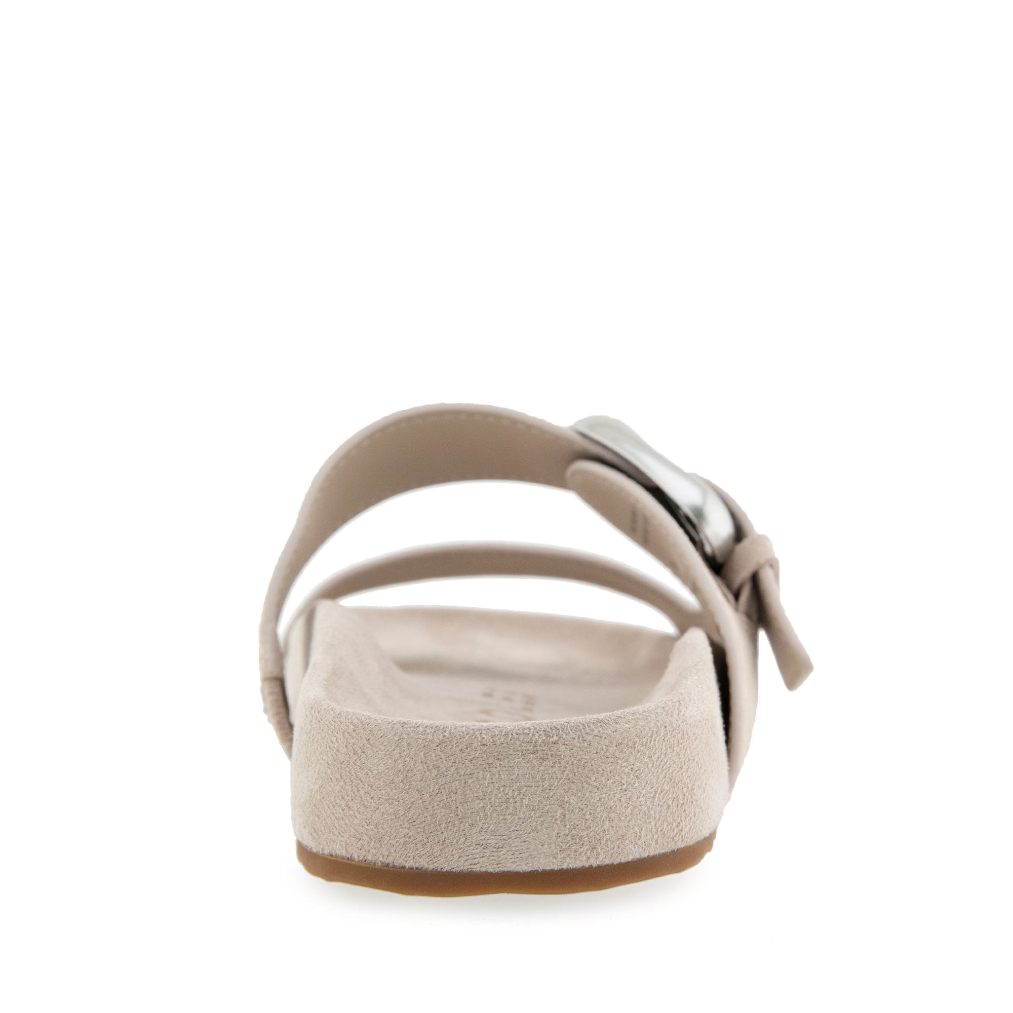 Lemon Sandal Footbed | Stone Suede