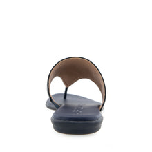 Illia Sandal Flat | Natural/Navy Floral