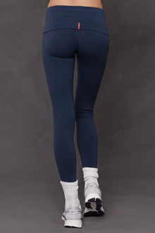 Women | Contour Rolldown Ankle Legging | Charcoal/Sailor