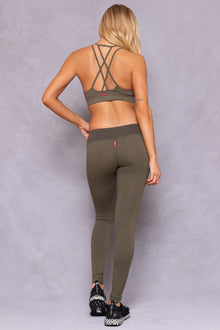 Women | Center Seam Tonal Legging | Olive