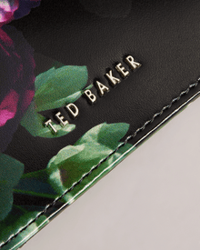 Women | Floral Printed Card Holde | Black
