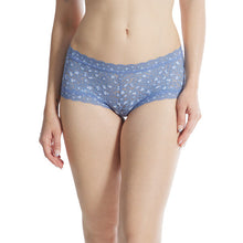 Cross-Dyed Boyshort - II | Stonewash Blue/Serenity Blue