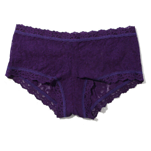 Signature Lace Boy Short | Snow Day (Purple)