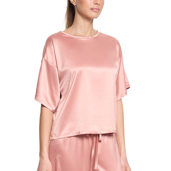 Satin Sleep Tee | Rose Latte