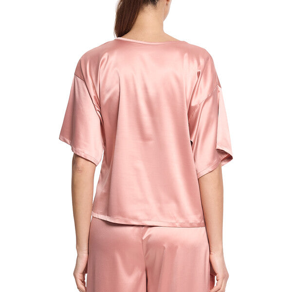 Satin Sleep Tee | Rose Latte