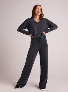 Wide Leg Sweatpant | Charcoal