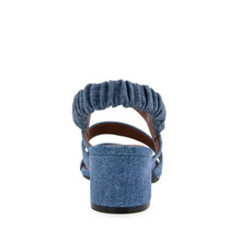 Clarissa Sandal Dress Block Heel | Blue Jean Suede