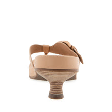 Calvin Sandal Dress Kitten Heel | Beige Bisque Leather