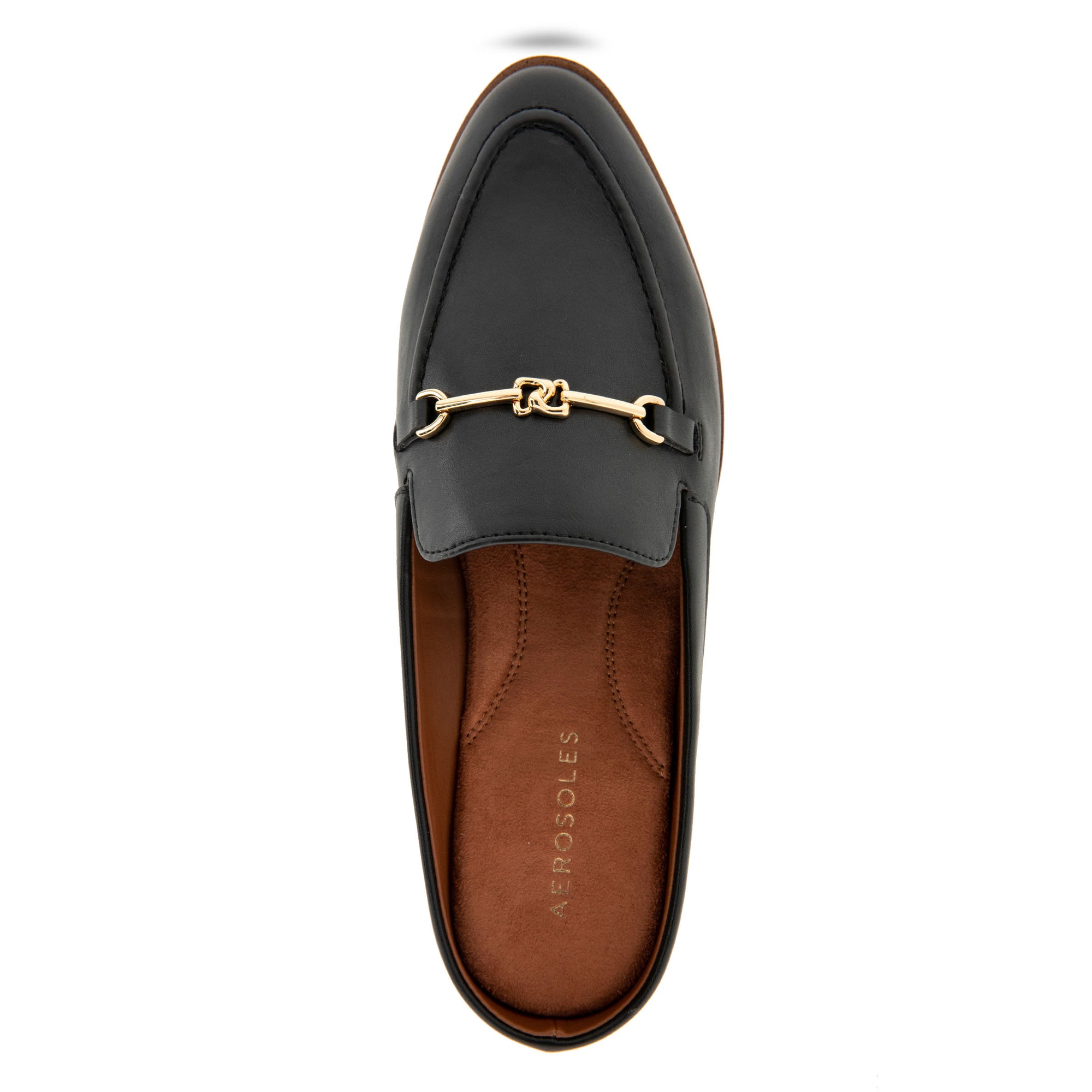 Erik Tailored Mule | Black Faux Leather
