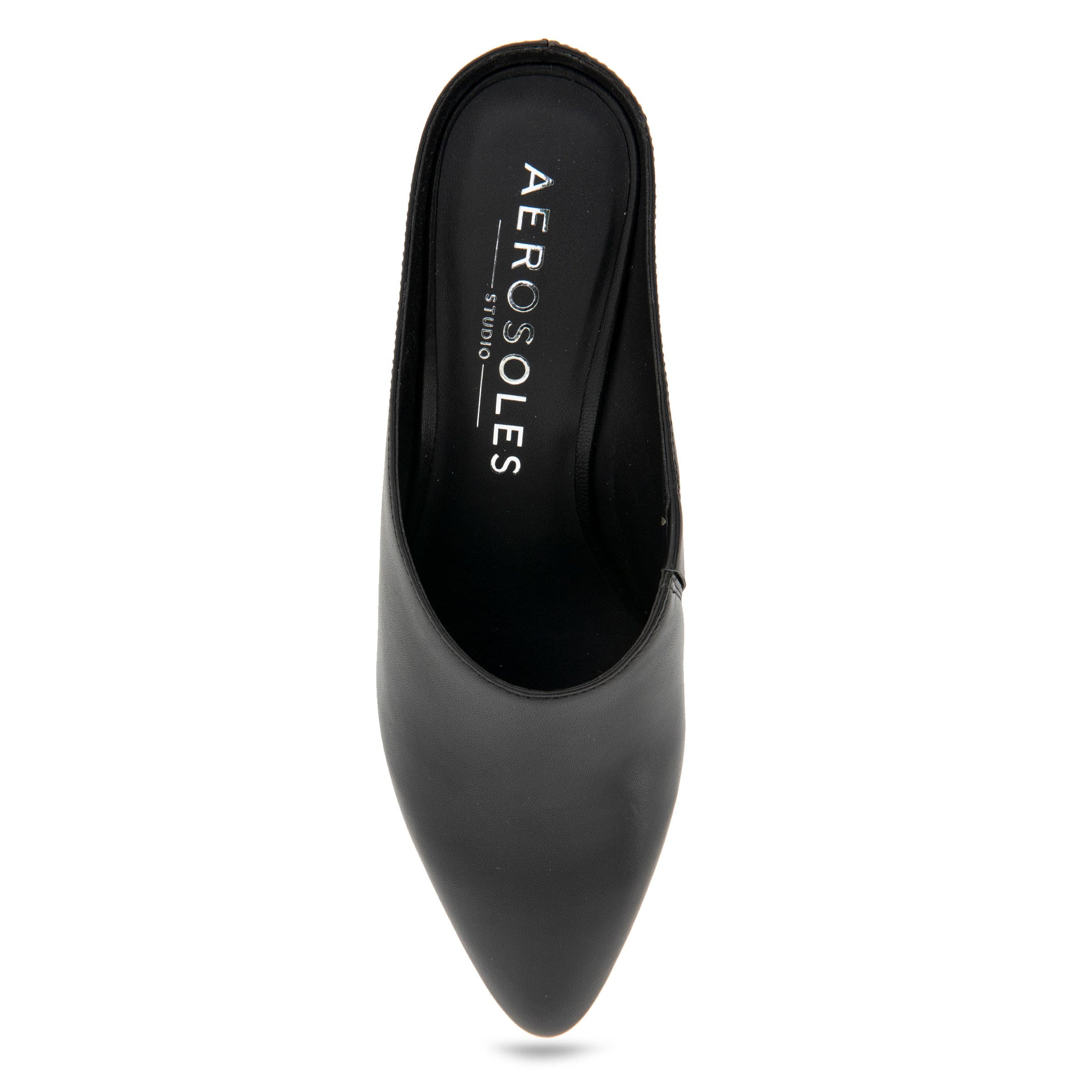 Camia Dress Wedge | Black Leather