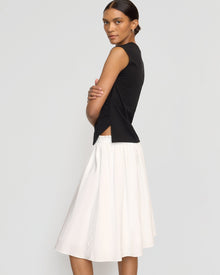 Vanessa | Zazie Shirred Stretch-Waist Midi Skirt in Size Small