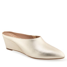 Camia Dress Wedge | Gold Metallic Leather