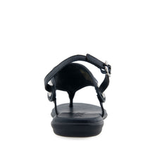 Conclusion Sandal Flat | Natural/Navy Floral Linen